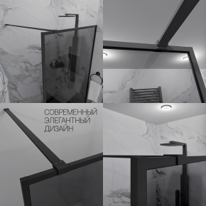 Инфографика 5 SHOWER GLASS GK-24-8мм черный матовый стекло графитовое толщина 8_0